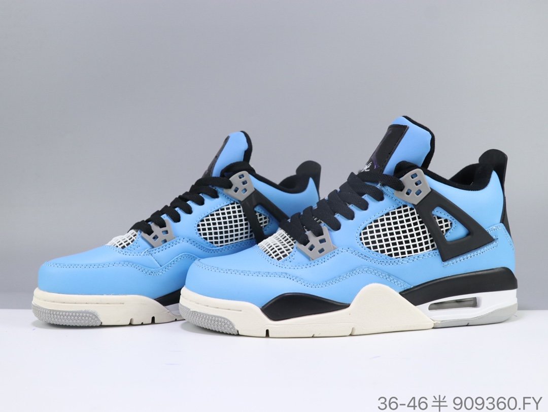 Air Jordan 4 Retro NRG Blue Black Shoes